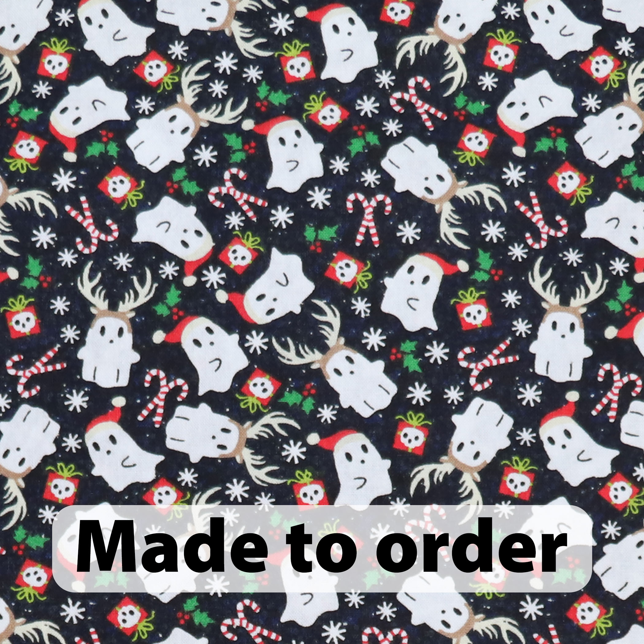 Holiday Ghosts Collar - made to order