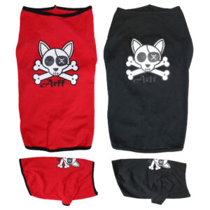Pirate Dog Skull & Crossbones Pet Tee