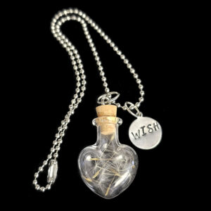 Dandelions in Heart Car Charm